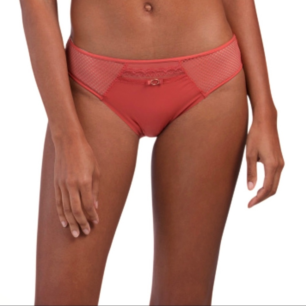 Chantelle Panties Parisian Allure Low Rise Bikini Briefs Desert Rose Size Small